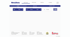 Desktop Screenshot of metadata.rs