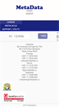 Mobile Screenshot of metadata.rs