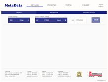 Tablet Screenshot of metadata.rs